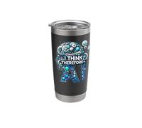 I Think Therefore AI Funny Saying Techie and AI Stainless Steel Insulated Tumbler