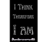 I Think Therefore I Am: Dark academia stationary math gift