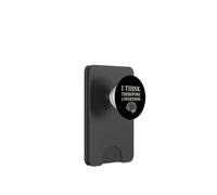 I Think Therefore I Overthink Funny Brain Philosophy PopSockets PopWallet for MagSafe