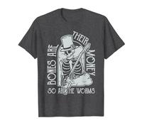 I Think You Should Leave, Bones are Their Money T-Shirt, Men, Dark Heather Grey, Medium
