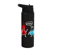 I Think You're Overreacting - Funny Nerd Chemistry Stainless Steel Insulated Water Bottle