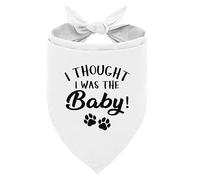 I Thought I was The Baby Dog Bandana, Baby Announcement Dog Bandana, Dog Bandana Pregnancy Announcement, Gender Reveal Dog Bandana, Pet Scarf Decorations Accessories, for Dog Lovers Owner Gift (D76)