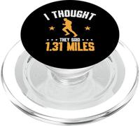 I Thought They Said 1.31 Miles Marathon Running Runner PopSockets PopGrip for MagSafe
