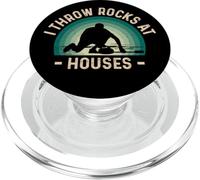 I Throw Rocks At Houses PopSockets PopGrip for MagSafe