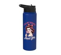 I Told My Therapist About You Stainless Steel Insulated Water Bottle
