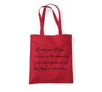 I Told You I’ll Be Ready In Five Minutes Marilyn Monroe Quote Make Up Statement cotton tote shopping bag
