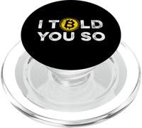 I Told You So Bitcoin BTC Cryptocurrency Blockchain Hodl PopSockets PopGrip for MagSafe