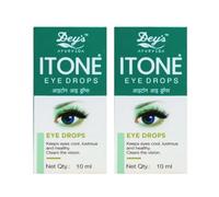 I-Tone Eye Drops Keeps Eyes Cool Lustrous & Healthy Clears The Vision -10ml Pack of 2