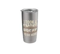 I Took A Smoke Break to Be Here Lazy Excuse Line - Stainless Steel Insulated Tumbler