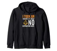 I Took An Oath It Has No Expiration Date Freemason Symbol Zip Hoodie
