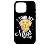I Took My Meds Today Dog Lover Therapy Golden Retriever Case for iPhone 16 Pro