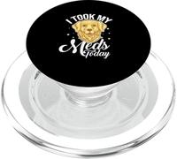 I Took My Meds Today Dog Lover Therapy Golden Retriever PopSockets PopGrip for MagSafe