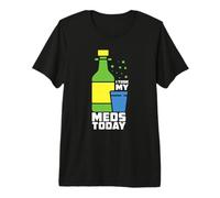 I Took My Meds Today Korean Soju Alcohol Korean Soju Drinker Premium T-Shirt