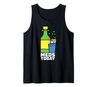 I Took My Meds Today Korean Soju Alcohol Korean Soju Drinker Tank Top