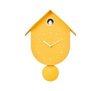 I-TOTAL® - Colorful Bird Cuckoo Wall Clock - Modern Design Decorative Clock for Home, Kitchen and Bedroom (YELLOW)