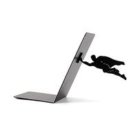 I-TOTAL® - Cute Metal Book Stand, Bookend/Bookends for Shelf/Table (SUPERHERO)