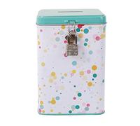 I-TOTAL® - Fun MONEY BANK with padlock and keys/Metal Money Bank with closure (BUBBLE)