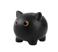 I-TOTAL® - Funny Decorative Money Box/Money Bank in Durable Plastic (BLACK CAT)