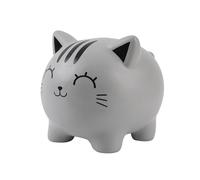 I-TOTAL® - Funny Decorative Money Box/Money Bank in Durable Plastic (GREY CAT)