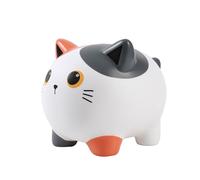 I-TOTAL® - Funny Decorative Money Box/Money Bank in Durable Plastic (ORANGE CAT)