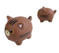 I-TOTAL® - Funny Decorative Money Box/Money Bank in Durable Plastic (TABBY CAT)