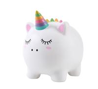 I-TOTAL® - Funny Decorative Money Box/Money Bank in Durable Plastic (UNICORN)