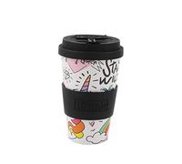 I-TOTAL IDRINK® - RPET Coffee Mug with openable Silicone Cap, Easy to Carry 435ml, Recycled Plastic Takeaway Mug 8.7 x 8.7 x 15cm Ergonomic 435ml (Unicorn)