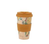 I-TOTAL IDRINK® - RPET Coffee Mug with openable Silicone Cap, Easy to Carry 435ml, Recycled Plastic Takeaway Mug 8.7 x 8.7 x 15cm Ergonomic 435ml (Old MAP)