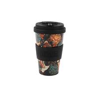 IDRINK® - RPET Coffee Mug with openable Silicone Cap, Easy to Carry 435ml, Recycled Plastic Takeaway Mug 8.7 x 8.7 x 15cm Ergonomic 435ml (Nature)