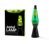 I-TOTAL - LED lava lamp with wax heating resistor, without bulb (black base liquid green 36 cm)