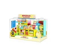 I-TOTAL® - Shop in a Box Creative Kit DIY Miniature 3D Build and Collect Stores Pastel Style, Model with Decorative Details (53 Pieces) Gift Idea (SNACK LAND)