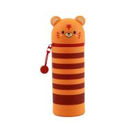 I-TOTAL - Soft Silicone Pencil Case for School, Extendable with Shaped Shape, tiger, Kawaii