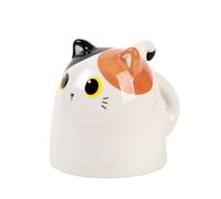 I-Total® - Ceramic Up & Down Mug, Reversible Mug Orange CAT 300 ml