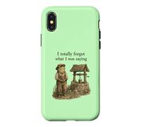 I Totally Forgot What I Was Saying Cottagecore Frog Design Case for iPhone X/XS