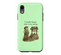 I Totally Forgot What I Was Saying Cottagecore Frog Design Case for iPhone XR