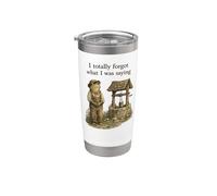 I Totally Forgot What I was Saying Cottagecore Frog Design Stainless Steel Insulated Tumbler