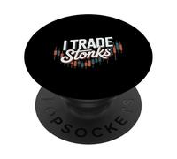 I Trade Stonks Meme Market Investor -- PopSockets Adhesive PopGrip