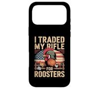I Traded My Rifle for Roosters Veteran Chicken Farmer Case for iPhone 17 Pro Max