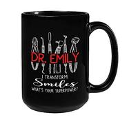 I Transform Smiles What's Your Power Tea Cup Durable Travel Mug Unique Coffee Mug Novelty Gift Foe Valentine's Day Anniversary Celebration Mom 330Ml