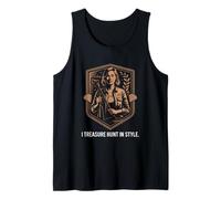 I Treasure Hunt in Style Female Detectorist Tank Top