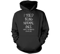 I Tried Being Normal Kids Hoodie - Black 9-11 Years