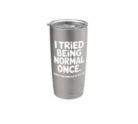 I Tried Being Normal Once - Funny Introvert Stainless Steel Insulated Tumbler