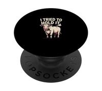 I Tried To Hold It Funny Cow Fart Humor PopSockets Adhesive PopGrip