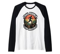 I Trip Gracefully Trail Runner Hike Nature Runnung Raglan Baseball Tee