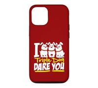 I Triple Dog Dare You Funny Saying Graphic Case for iPhone 12/12 Pro
