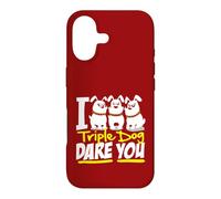 I Triple Dog Dare You Funny Saying Graphic Case for iPhone 17