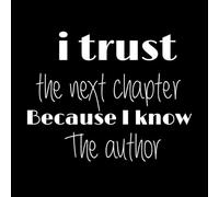 i Trust Next Chapter Because Know Author Fine Carving Decals 52x65.7cm Art Mural Painting White