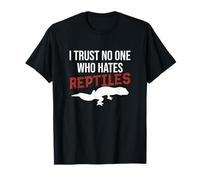 I Trust No One Who Hates Reptiles Funny Leopard Gecko Owner T-Shirt