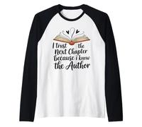 I Trust The Next Chapter Christian Faith Design Raglan Baseball Tee