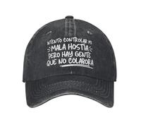 I Try to Control My Bad But People Don't Cooperate Summer Vintage Hip Hop Hats Men Adult Print Kpop Rock Snapback Cap Sports Gift